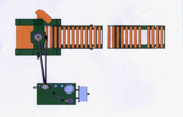 Planview 3000x600 Free Rolling Conveyor with Fork Loading, Two Hand Safety Operator Console with laser Indicator Unit. Tunsten Carbide Blades